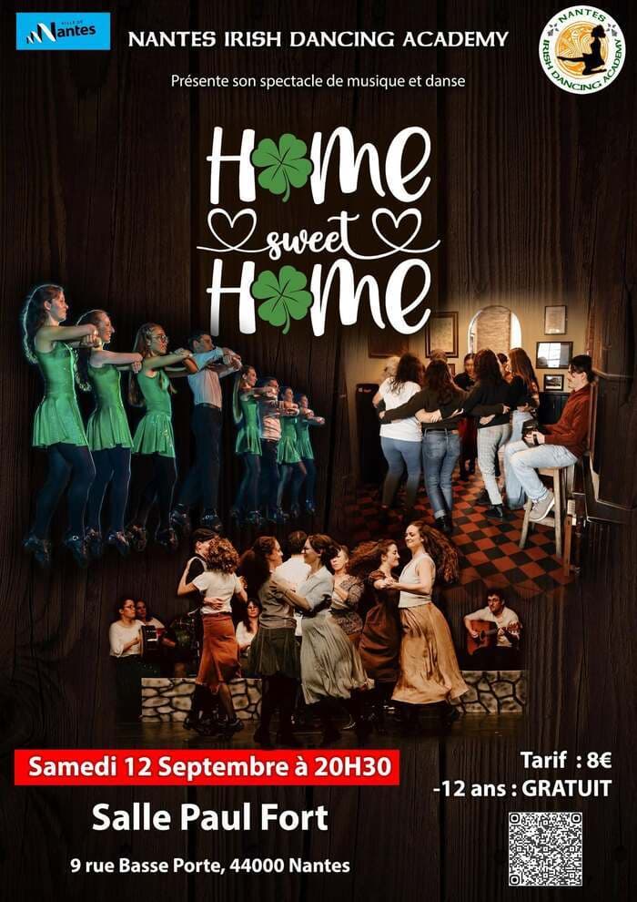 Visuel de l’événement « Spectacle de musique et danse irlandaises "HOME SWEET HOME" »