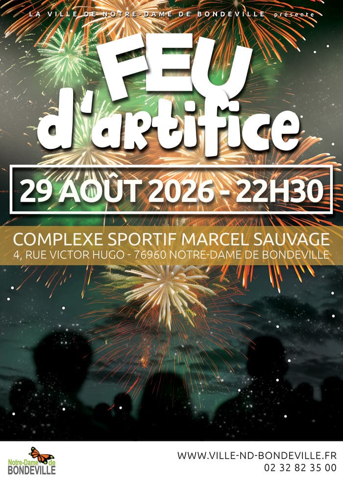 Visuel de l’événement « Feu d'artifice de Notre-Dame de Bondeville »