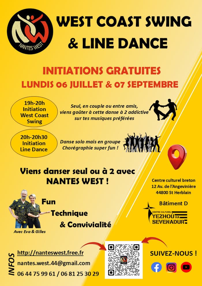 Visuel de l’événement « Initiations West Coast Swing & Line Dance »