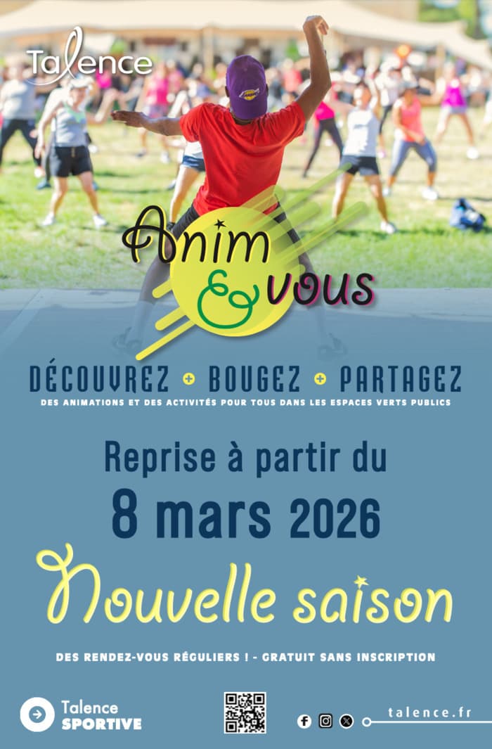 Visuel de l’événement « Anim&vous – Séances de sport plein air gratuites »