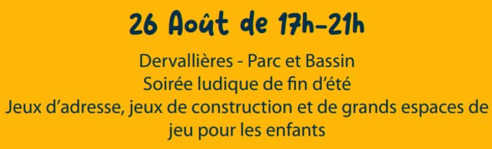 Visuel de l’événement « Maison des Jeux – Dervallières Parc et Bassin »