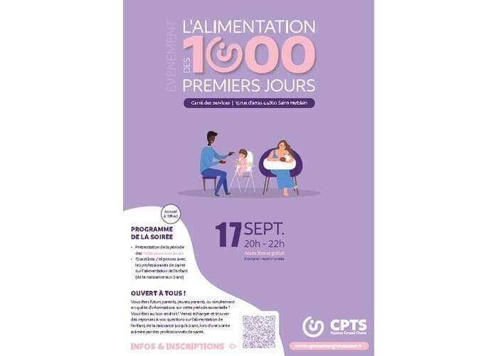 Visuel de l’événement « L'alimentation des 1000 premiers jours (de la grossesse aux 2 ans de l’enfant) »