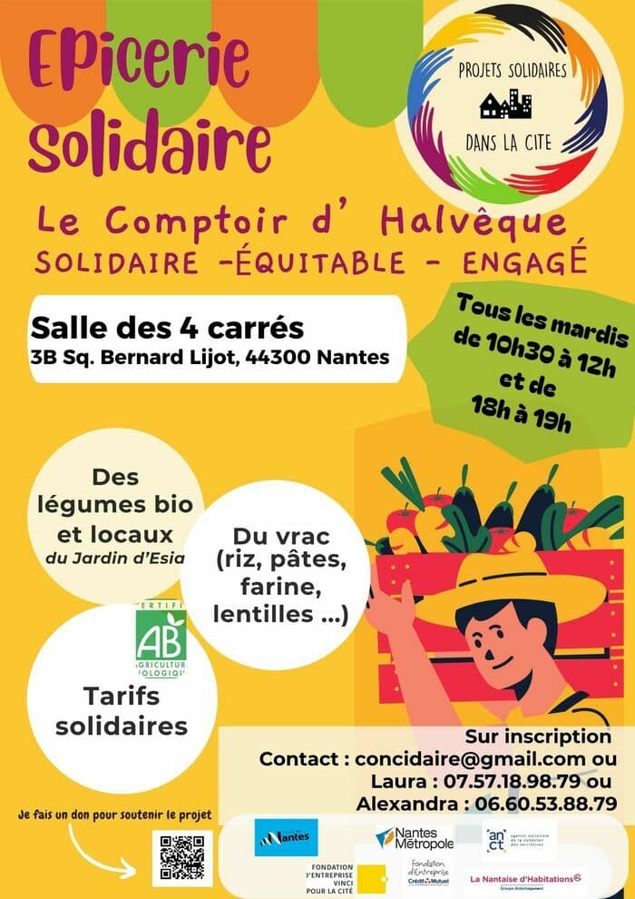 Visuel de l’événement « Epicerie solidaire "Le Comptoir d'Halvêque" »