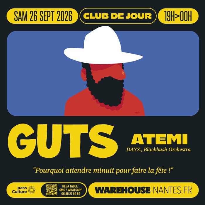 Visuel de l’événement « Club de Jour invite GUTS »