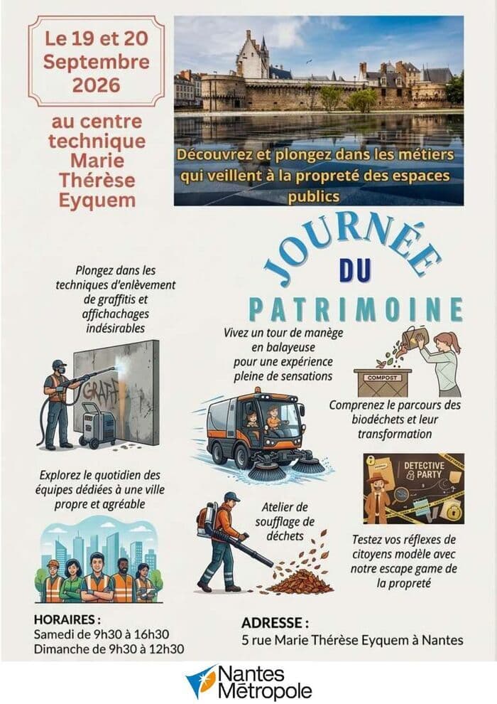 Visuel de l’événement « Centre technique de nettoiement Nantes métropole »