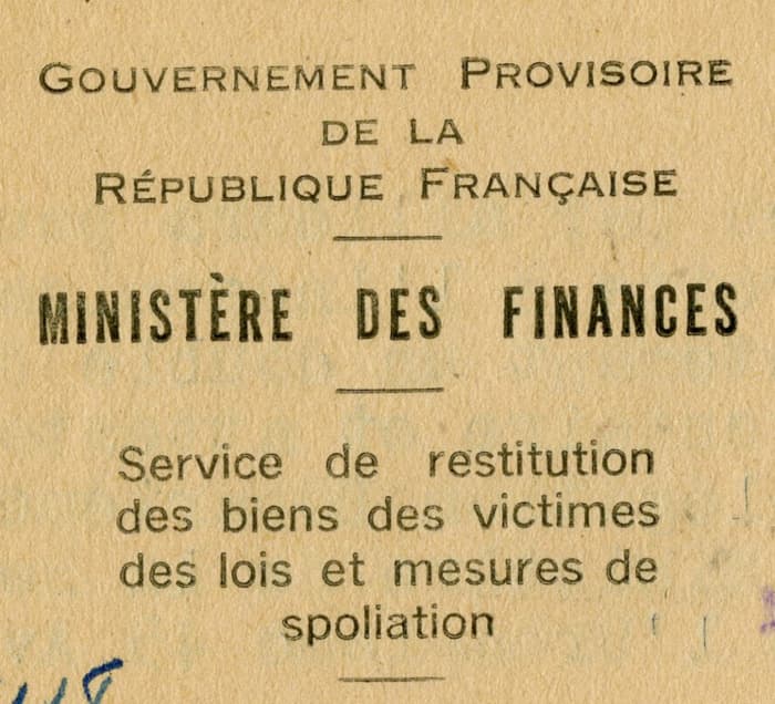 Visuel de l’événement « Biens spoliés pendant la Seconde Guerre mondiale : quelles sources et quelles méthodes pour mener des recherches ? »