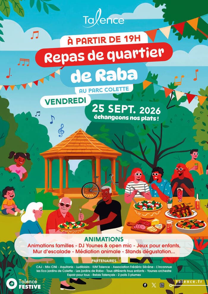 Visuel de l’événement « Repas de quartier Raba »