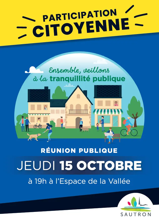 Visuel de l’événement « Réunion publique « Participation citoyenne » : ensemble, renforçons la prévention ! »
