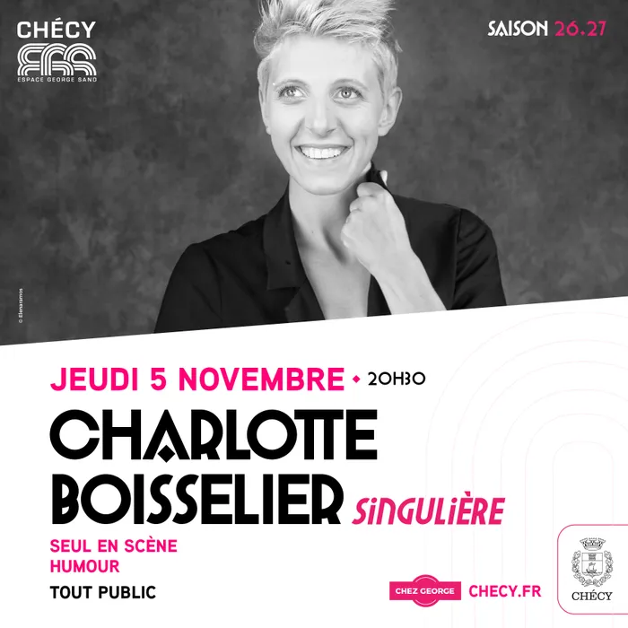 Visuel de l’événement « CHARLOTTE BOISSELIER - SAISON CULTURELLE 26/27 »