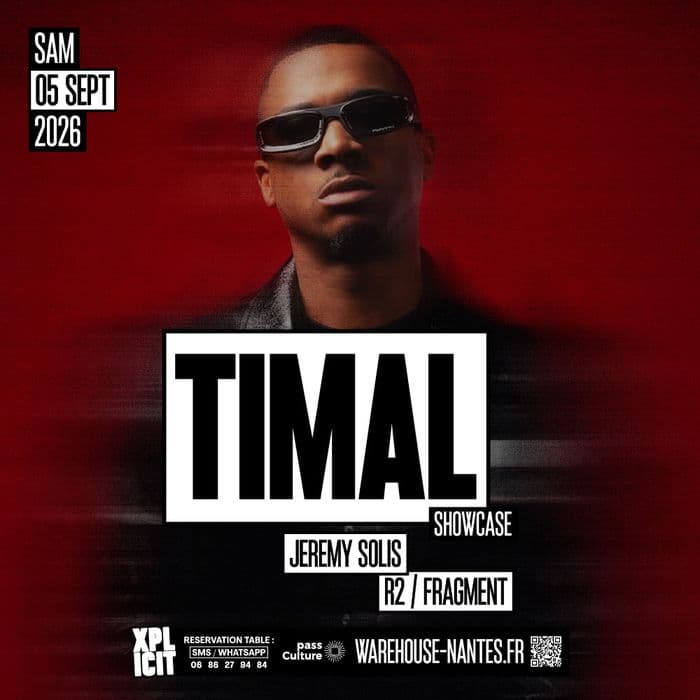 Visuel de l’événement « XPLICIT invite TIMAL en showcase exclusif à Nantes »
