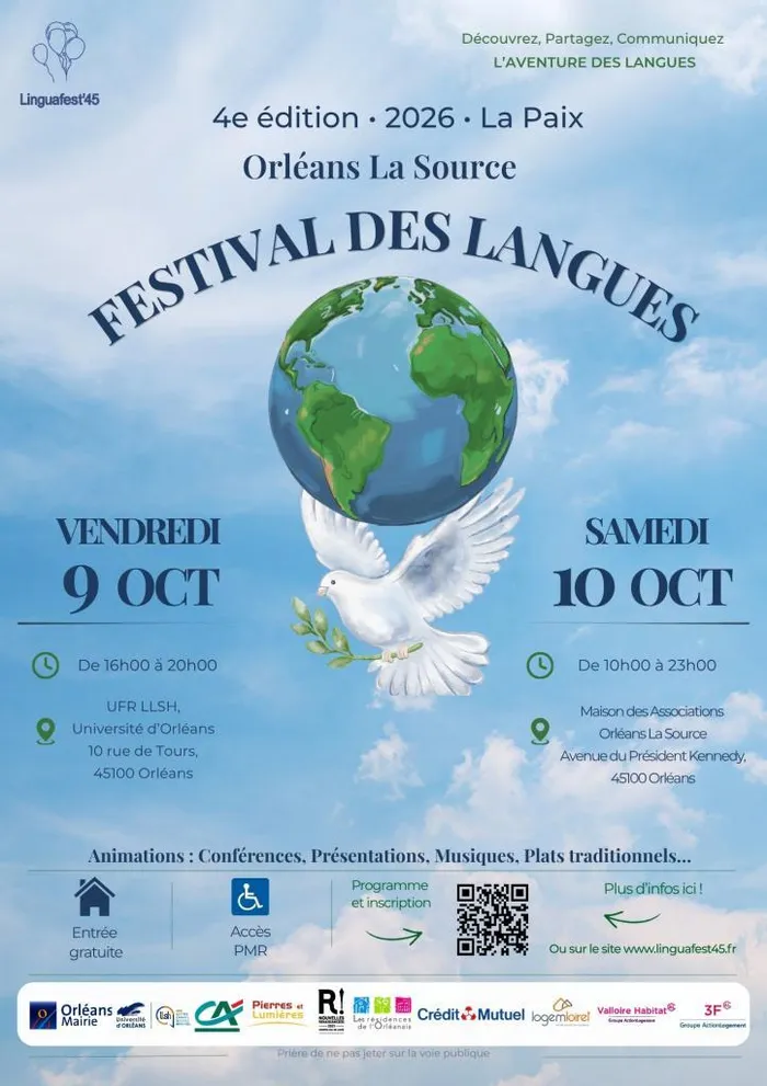 Visuel de l’événement « 4ème festival des langues à Orléans »