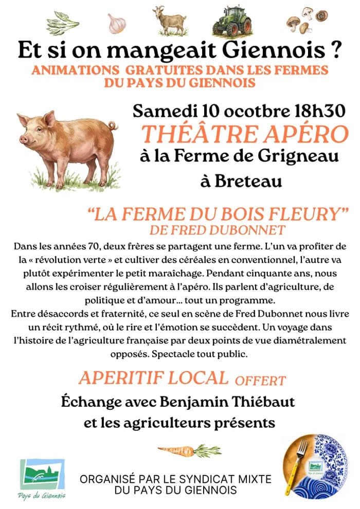 Visuel de l’événement « Théâtre apéro à la ferme »