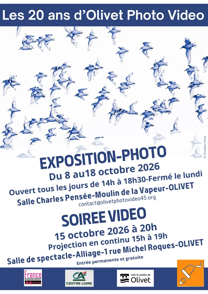 Visuel de l’événement « Les 20 Ans d'Olivet Photo Video »