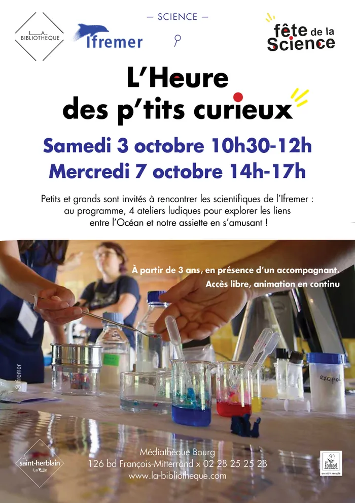 Visuel de l’événement « Heure des P'tits Curieux »