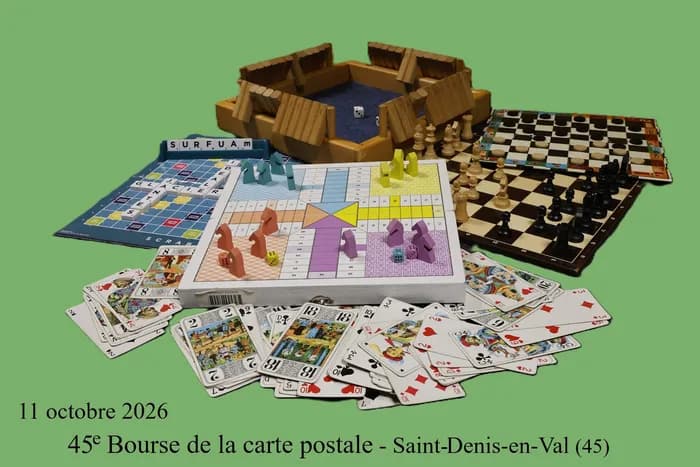 Visuel de l’événement « "Jouer en Loiret et alentours" - 45ème Bourse de la carte postale »