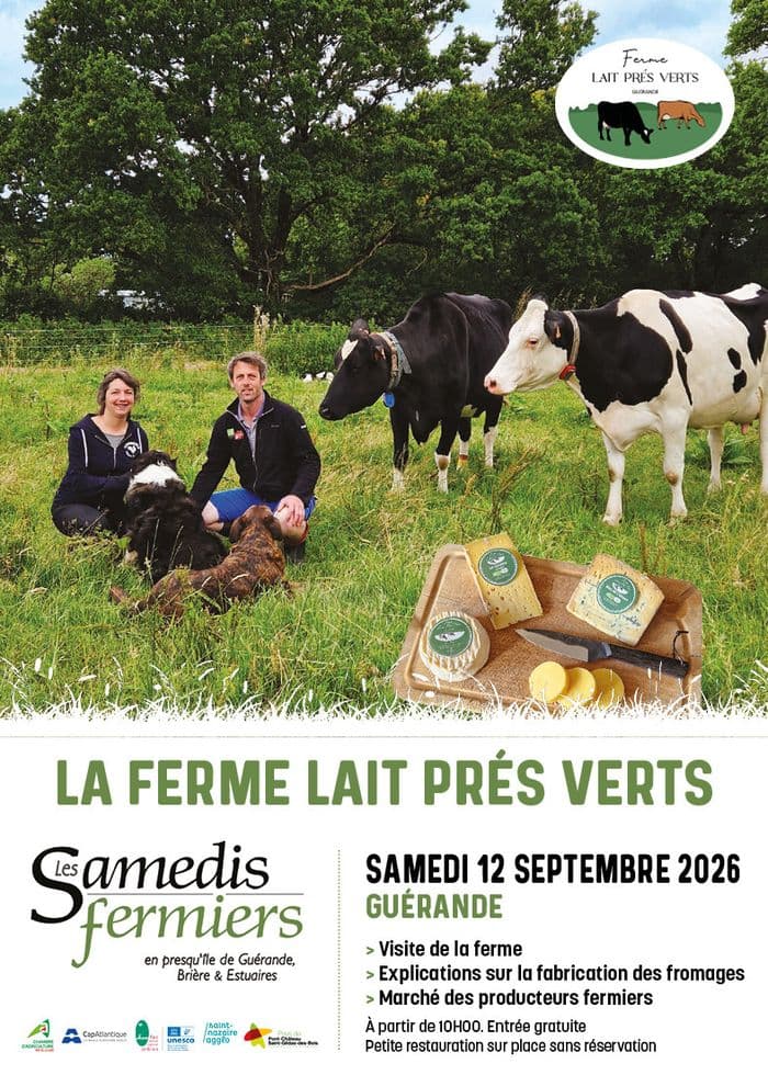 Visuel de l’événement « Samedis Fermiers à la ferme Lait Prés Verts »