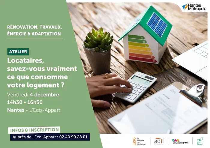 Visuel de l’événement « Atelier : locataires, savez-vous vraiment ce que consomme votre logement ? »