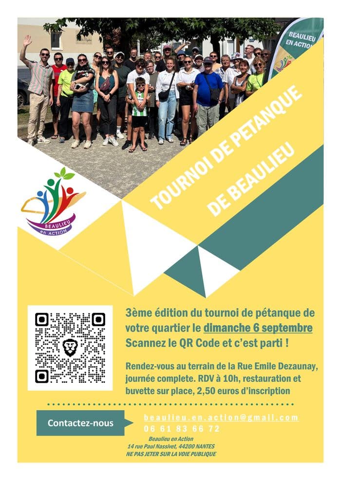 Visuel de l’événement « Tournoi de pétanque de Beaulieu »