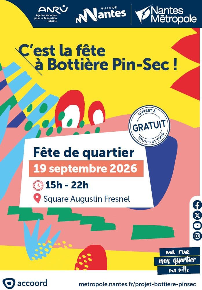 Visuel de l’événement « C'est la fête à Bottière Pin-Sec ! »