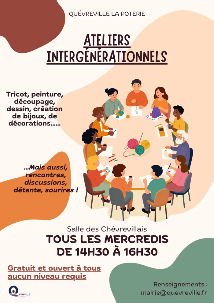Visuel de l’événement « Ateliers créatifs intergénérationnels »