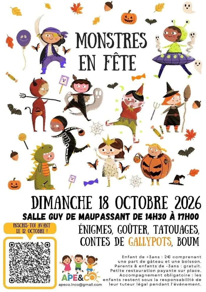 Visuel de l’événement « Halloween - Monstres en Fête »