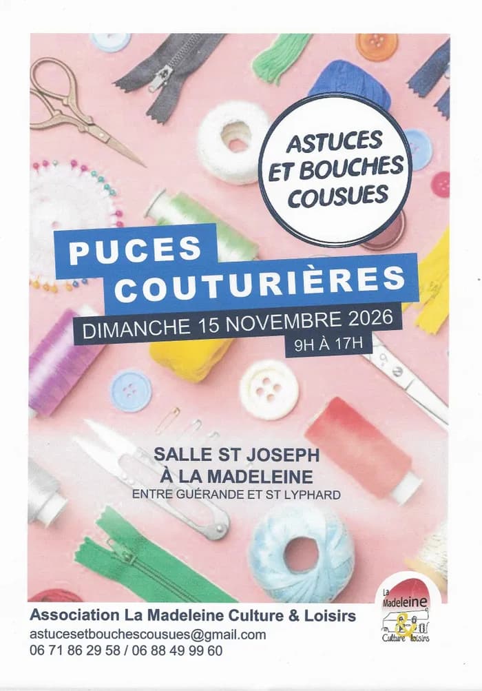 Visuel de l’événement « Les Puces couturières de La Madeleine »