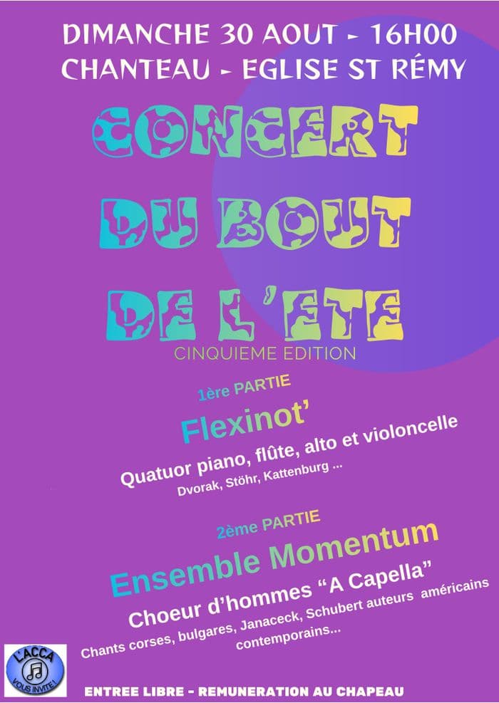 Visuel de l’événement « Concert du bout de l'été »