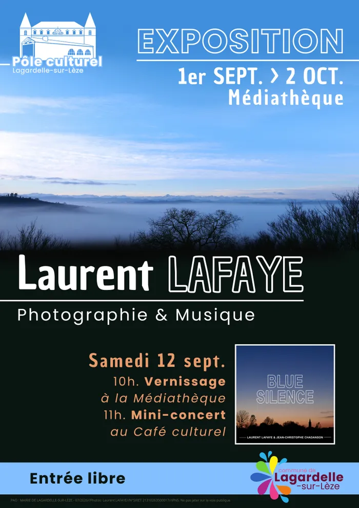 Visuel de l’événement « Exposition : Photographie & Musique de Laurent LAFAYE »