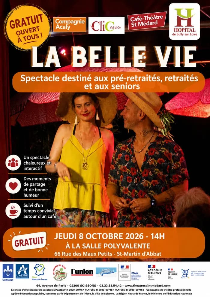 Visuel de l’événement « Spectacle La Belle vie »