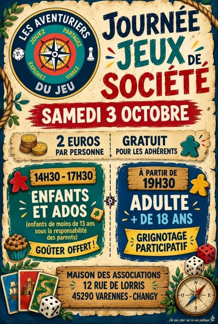 Visuel de l’événement « Jeux de société »