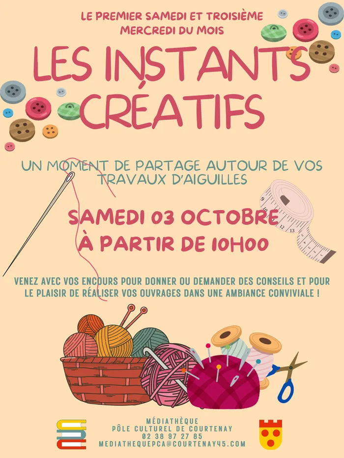 Visuel de l’événement « Les instants créatifs »