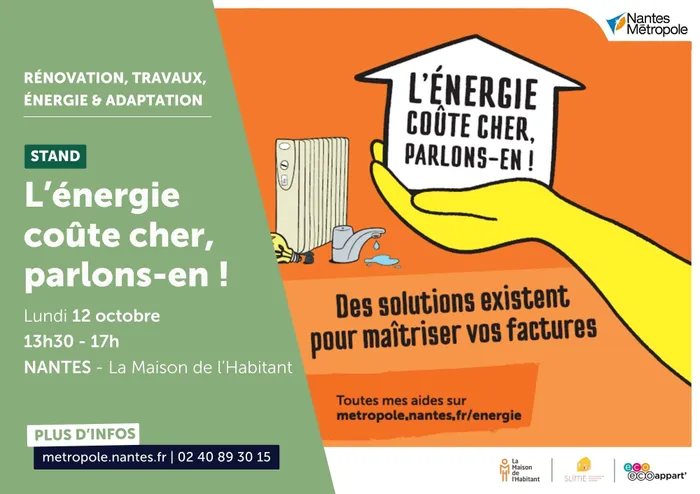 Visuel de l’événement « Stand - L'énergie coûte cher, parlons-en ! »