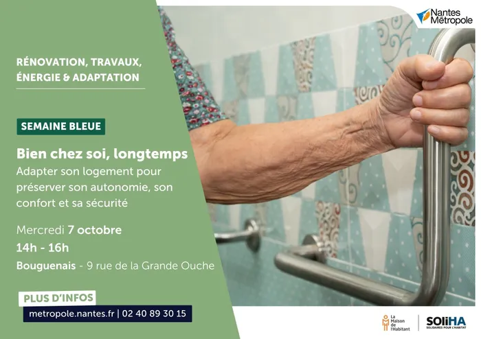 Visuel de l’événement « Bien chez soi, longtemps : adapter son logement pour préserver son autonomie, son confort et sa sécurité »