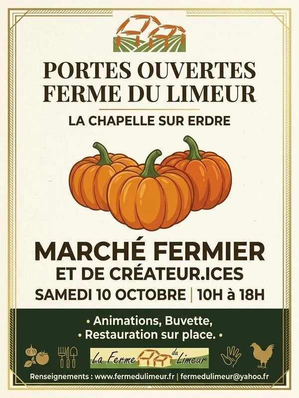 Visuel de l’événement « Portes ouvertes ferme du Limeur »
