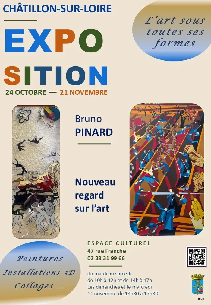 Visuel de l’événement « Exposition des oeuvres de Bruno Pinard »