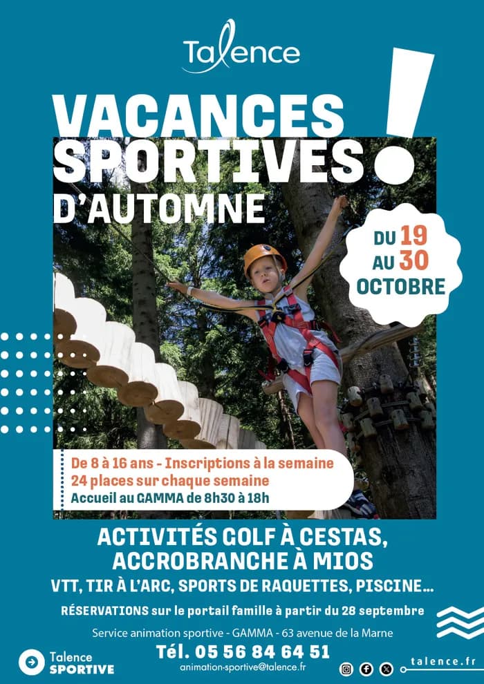 Visuel de l’événement « Vacances sportives d'automne »