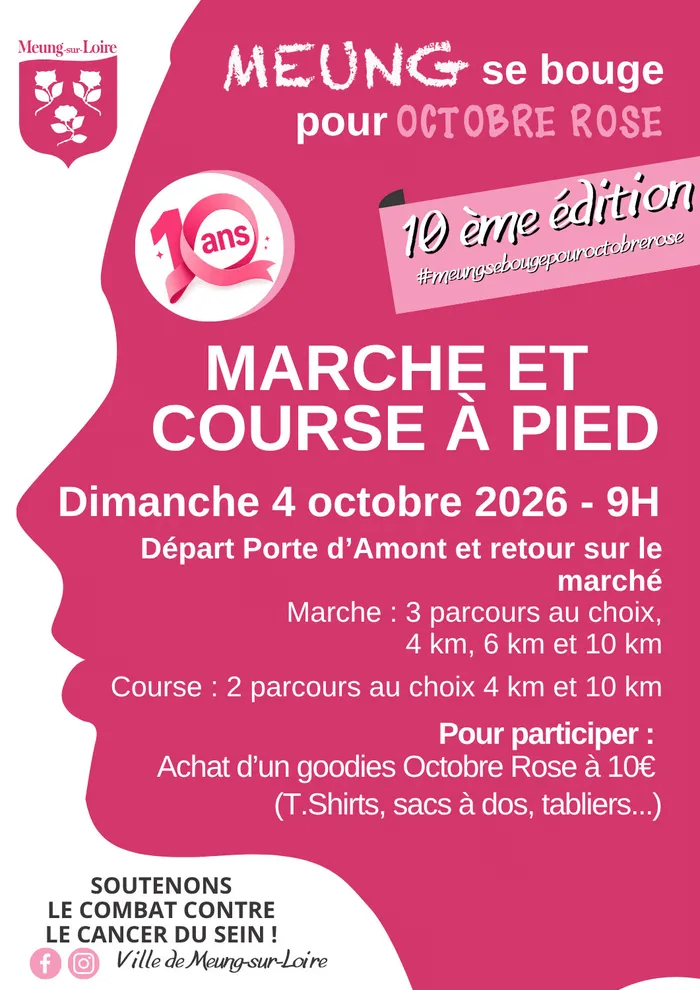 Visuel de l’événement « OCTOBRE ROSE / MARCHE & COURSE »