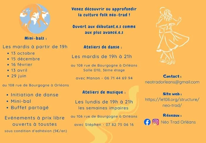 Visuel de l’événement « Atelier Danse Néo-trad / Néo-Folk »