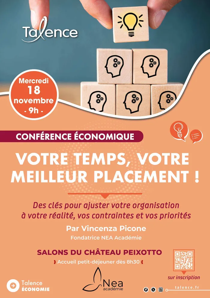 Visuel de l’événement « Conférence "Votre temps, votre meilleur placement !" »