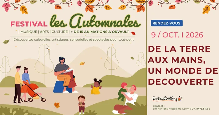 Visuel de l’événement « Les Automnales d’Enchanfantines 2026 - De la terre aux mains, un monde de découverte »