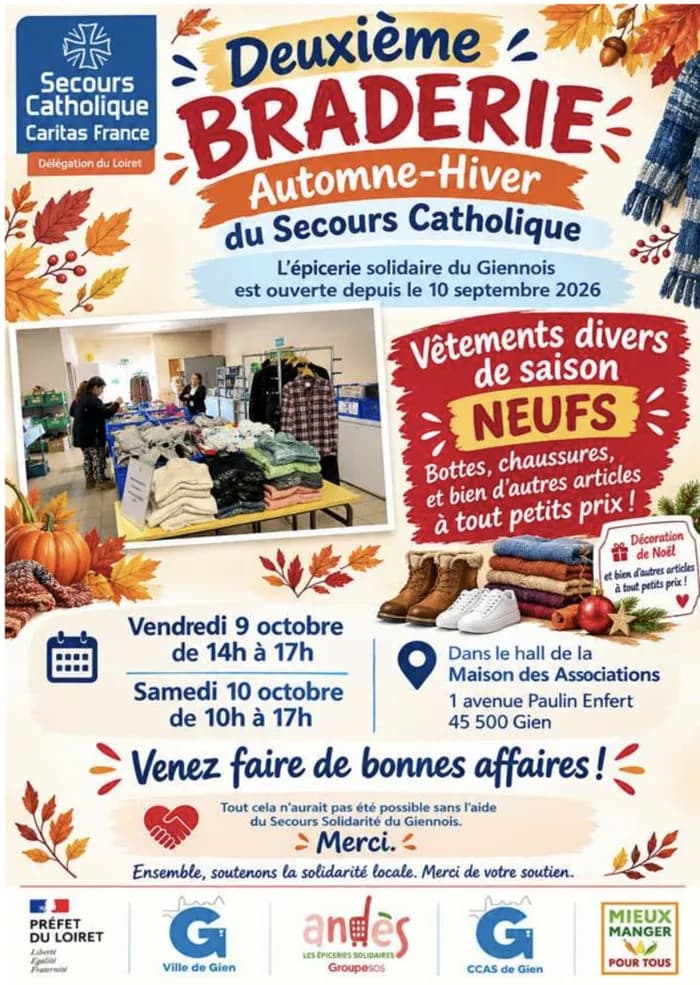 Visuel de l’événement « Braderie automne - hiver »