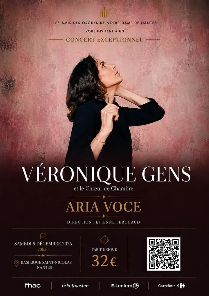 Visuel de l’événement « Concert : Véronique Gens et le chœur de chambre Aria Voce »