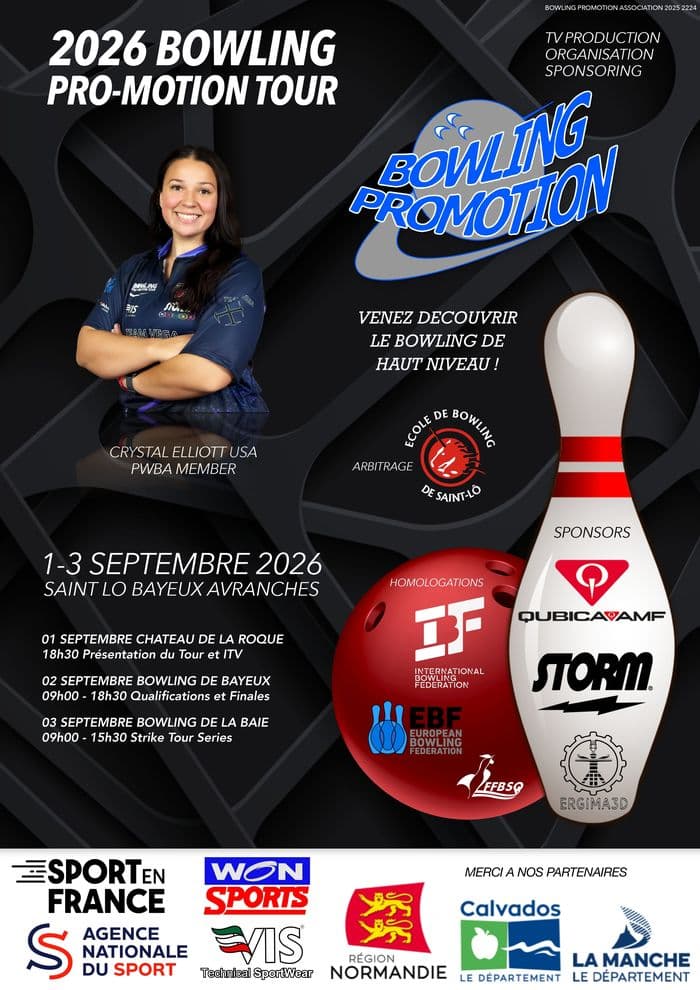 Visuel de l’événement « Bowling Promotion Tour - Etape de Bayeux »