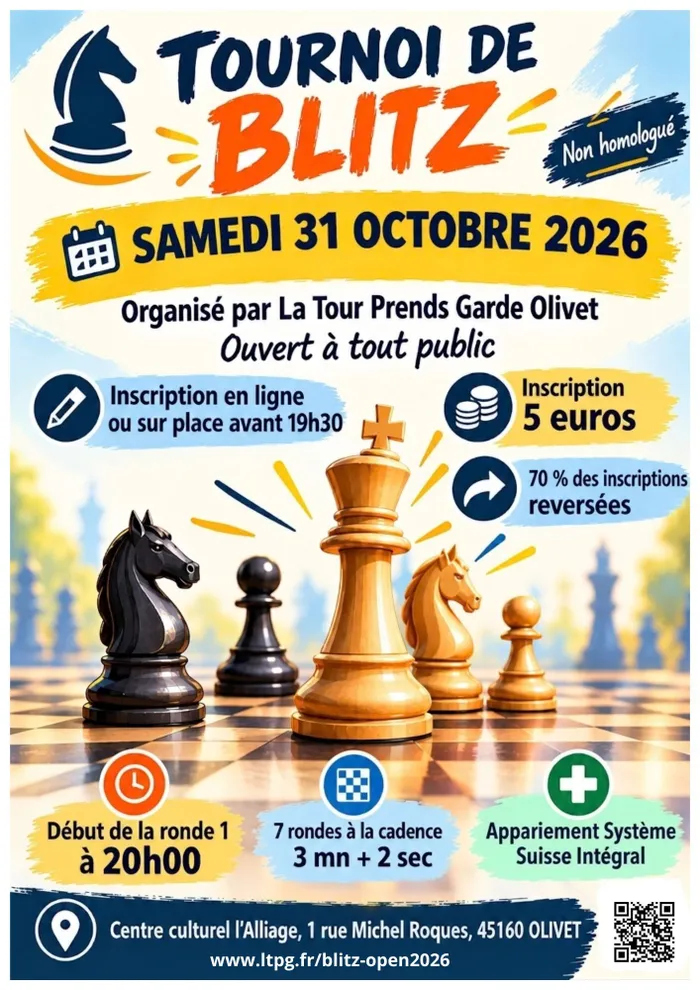 Visuel de l’événement « Tournoi de Blitz Open Serge Dimier »