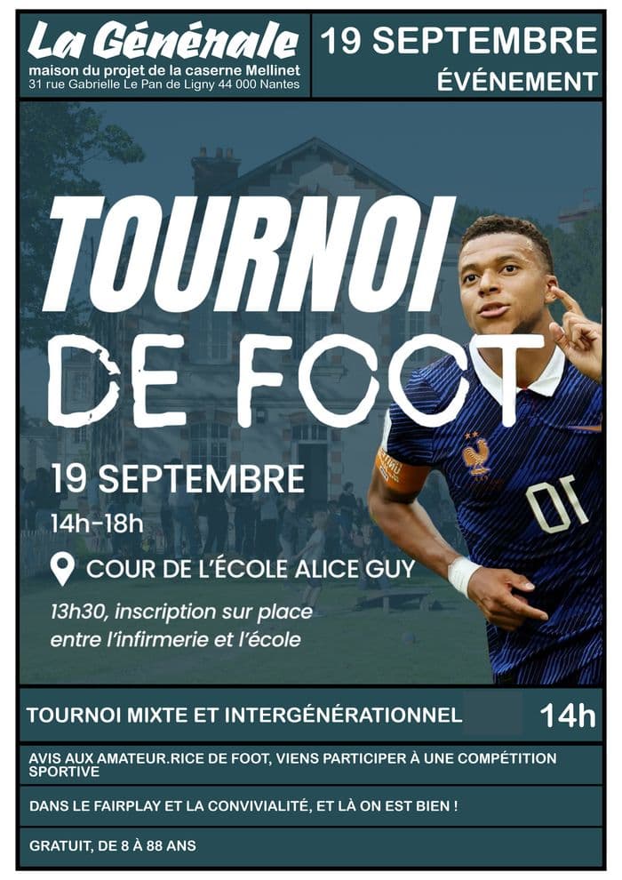 Visuel de l’événement « Tournoi de foot mixte et intergénérationnel »