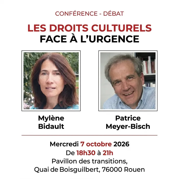 Visuel de l’événement « Les droits culturels face à l'urgence [Conference - Debat] »