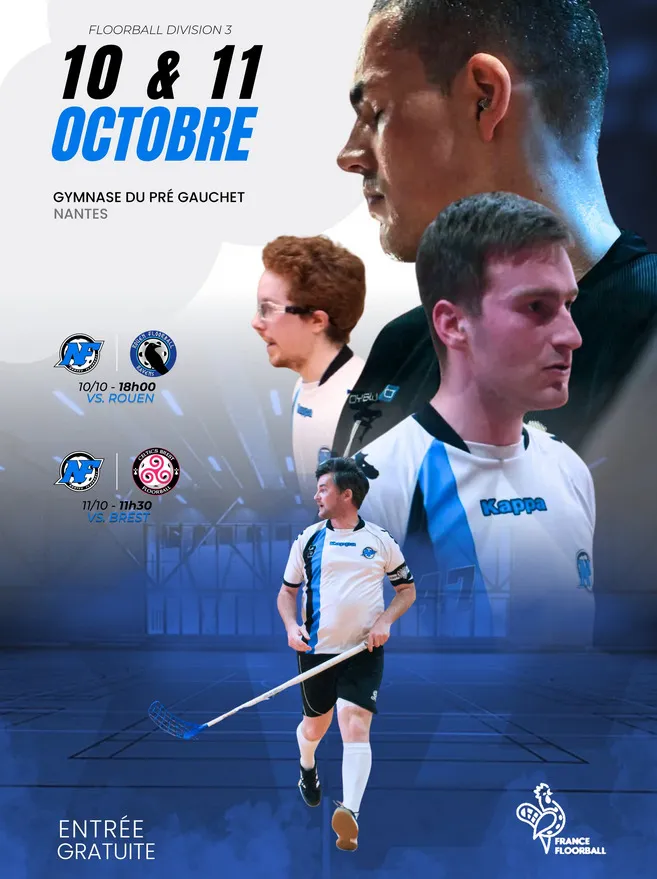Visuel de l’événement « Week-end D3 Floorball à Nantes »