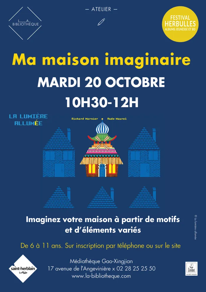 Visuel de l’événement « Atelier ma maison imaginaire »