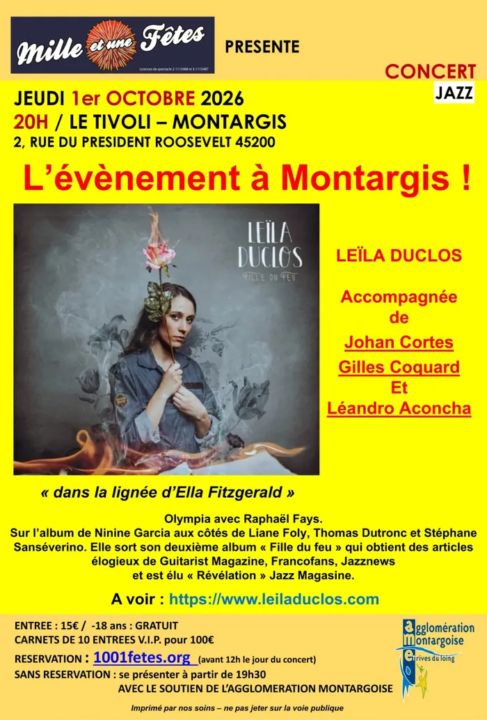 Visuel de l’événement « Leïla Duclos “Fille du Feu” »
