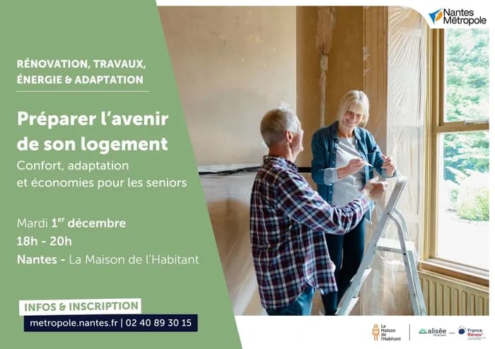 Visuel de l’événement « Préparer l’avenir de son logement : confort, adaptation et économies pour les seniors »